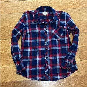 Plaid women’s Shirt in Red and Blue medium blue Mountain